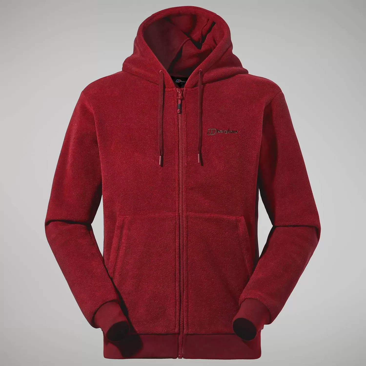 Berghaus Fleece-Prism Polartec KapuzenJacken für Herren - Dunkelrot Syrah