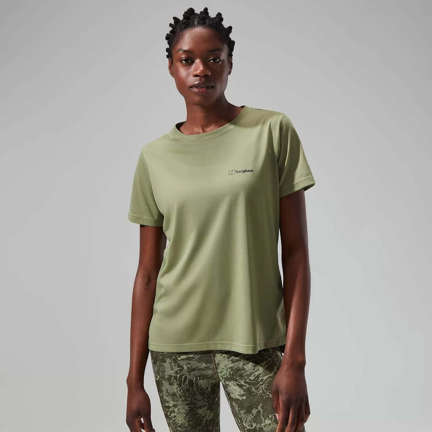 Berghaus Wandern & Trekking | T-Shirts-Relaxed Super Stretch Tech T-Shirt für Damen - Grün Oil Green