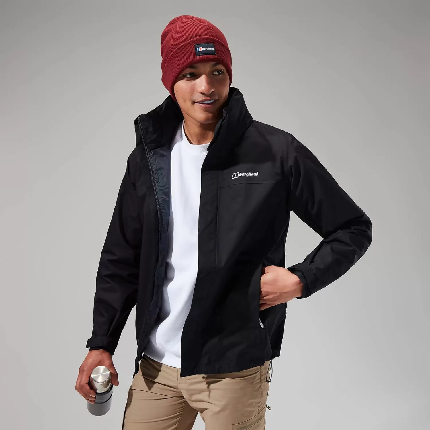 Berghaus Everyday | Wasserdicht-RG Alpha 2.0 Jacken für Herren - Schwarz Black/Black