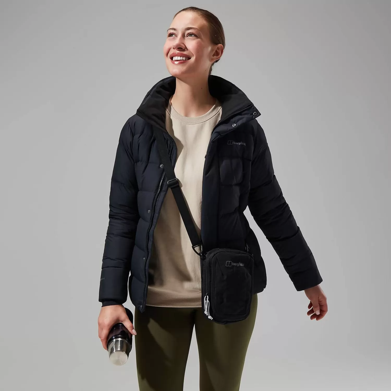 Berghaus Everyday | Isolierend-Rosthwaite Reflect Daunen Jacke für Damen - Schwarz Tiefschwarz